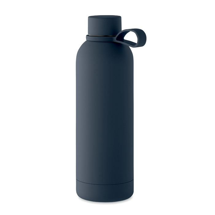 Bouteille 500ml personnalisée inox recyclé Emerald Bleu marine